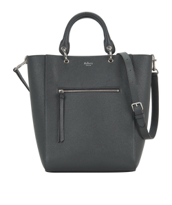 Maple Tote, Leather, Grey, KTJ4, 3*
